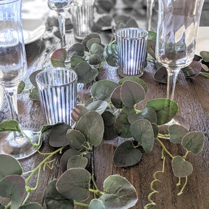 6ft Artificial Eucalyptus Garland in Frost Green, Leaf Garland ...