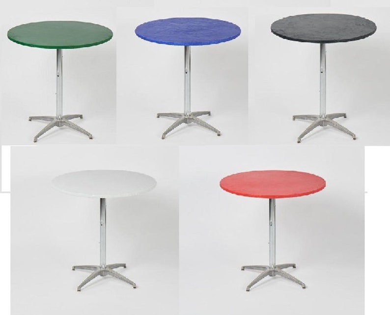 Kwik Covers Cocktail Plastic Fitted Stretchable Tablecloths Etsy