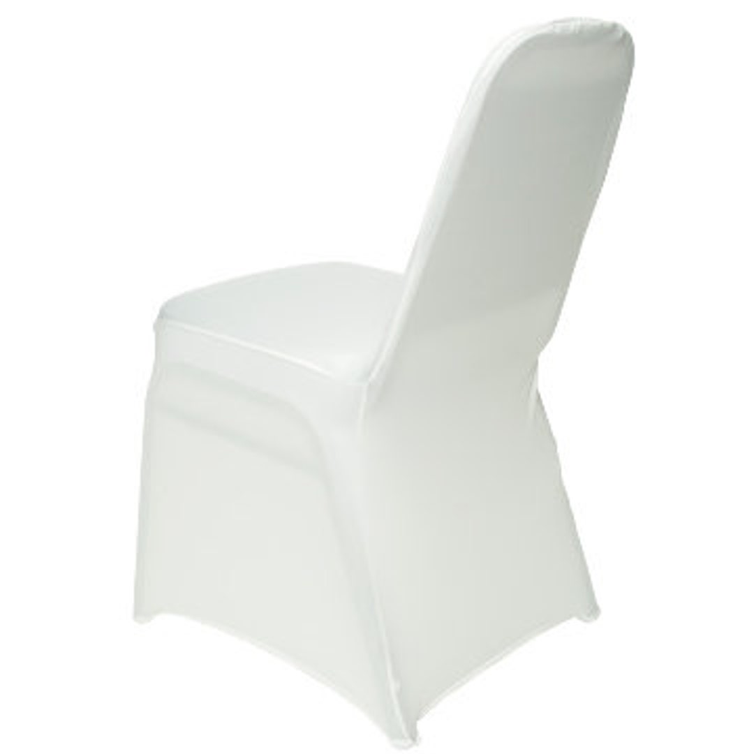 Fixed Spandex Banquet Chair Cover, Reusable Polyester Banquet Chair Cover, White Chair Cover ...