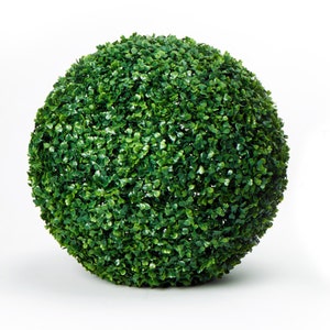 Lush artificial boxwood topiary balls, faux plants, event decor, artificial plants, boxwood topiary, indoor faux plant balls