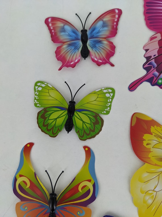 12 Rainbow Craft Butterflies, Craft Butterflies, Butterflies for