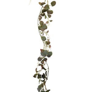 6ft Artificial eucalyptus garland in Frost green, leaf garland, greenery table runner, eucalyptus table runner, woodland nursery garland