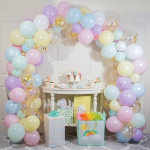 16 foot pastel macaron balloon garland, Baby shower , balloon , princes ,   kit