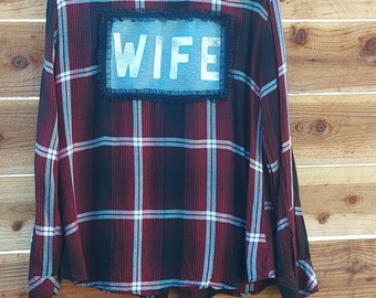 Flannel and Tee. Wife