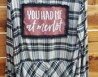 Flannel and Tee. You had me at Merlot