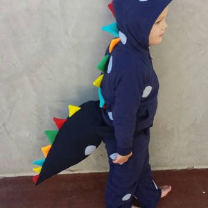 3 piece Dinosaur costume. Dino Hoodie, Dino Tail and Pants. image 5