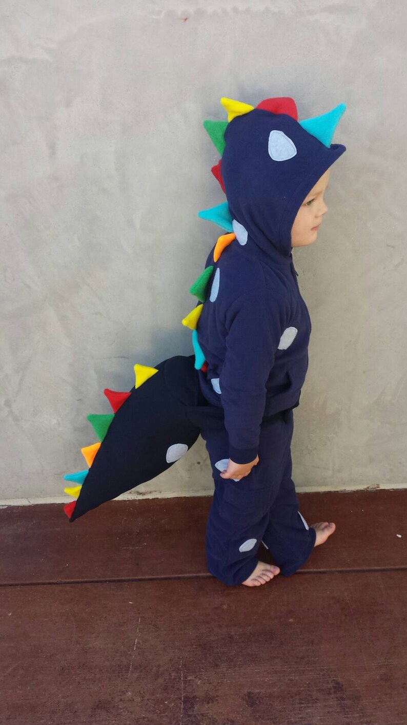 3 piece Dinosaur costume. Dino Hoodie, Dino Tail and Pants. image 5