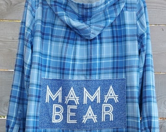 Flannel jacket and Tee. MAMA BEAR