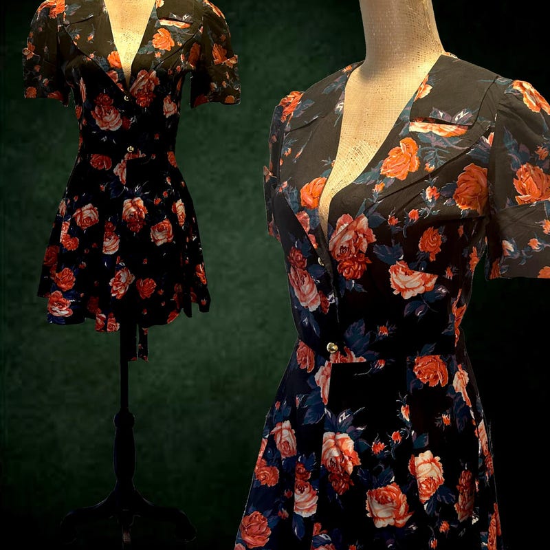 Vintage  Floral Print Dress main image 0