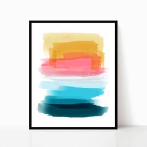 Color Block Painting, DIY Canvas Art, Crafts