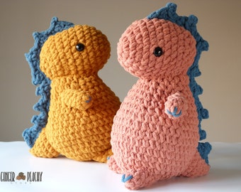 DIGITAL PATTERN Stan and Sue the Dinosaur Plushies Crochet Pattern