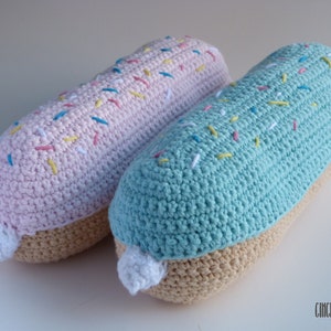 DIGITAL PATTERN Iced Eclair Pillow Crochet Pattern