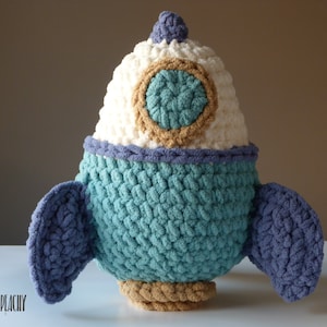 DIGITAL PATTERN Apollo the Rocket Plushie Crochet Pattern