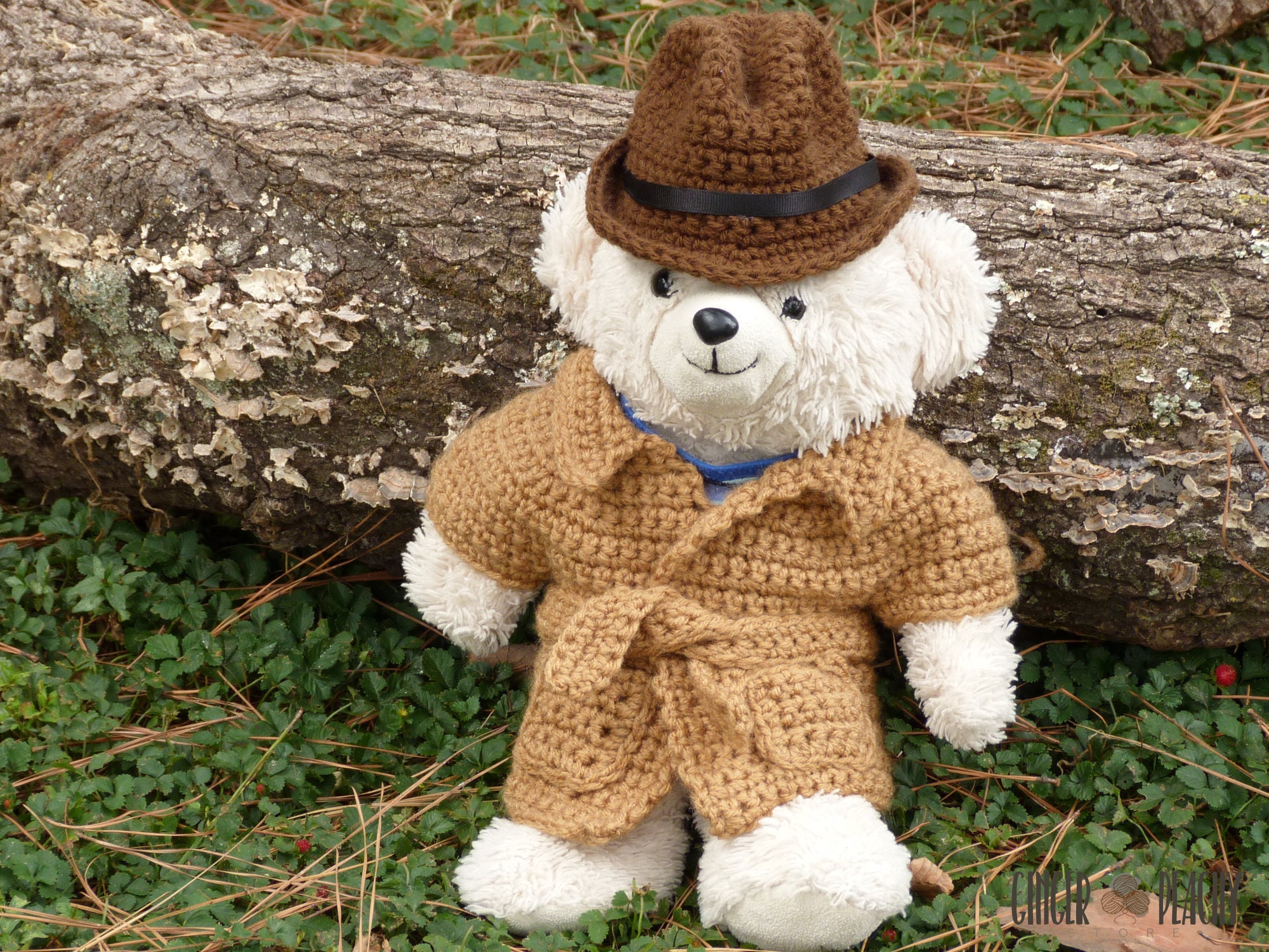 CROCHET PATTERN Trench Coat & Fedora Doll Clothes Super Agent Etsy