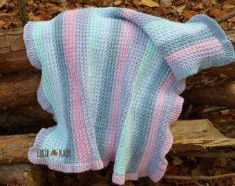 DIGITAL PATTERN Sierra Baby Blanket Crochet Pattern