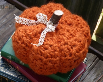 DIGITAL PATTERN Chunky Star Stitch Pumpkin Crochet Pattern