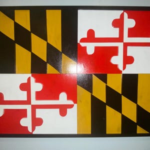 Maryland state flag 3D wooden wall decoration
