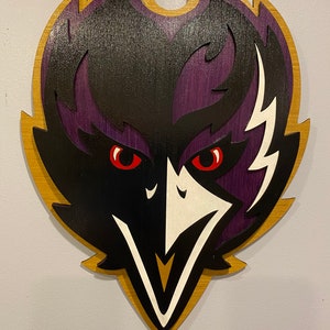 レイブンズ OG ロゴ 木製ウォールアート