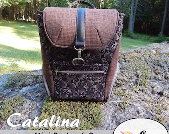 Catalina Mini Backpack Purse: DIGITAL Sewing Pattern