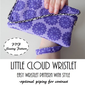 Little Cloud Wristlet: DIGITAL Sewing Pattern image 1