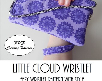 Little Cloud Wristlet: DIGITAL Sewing Pattern