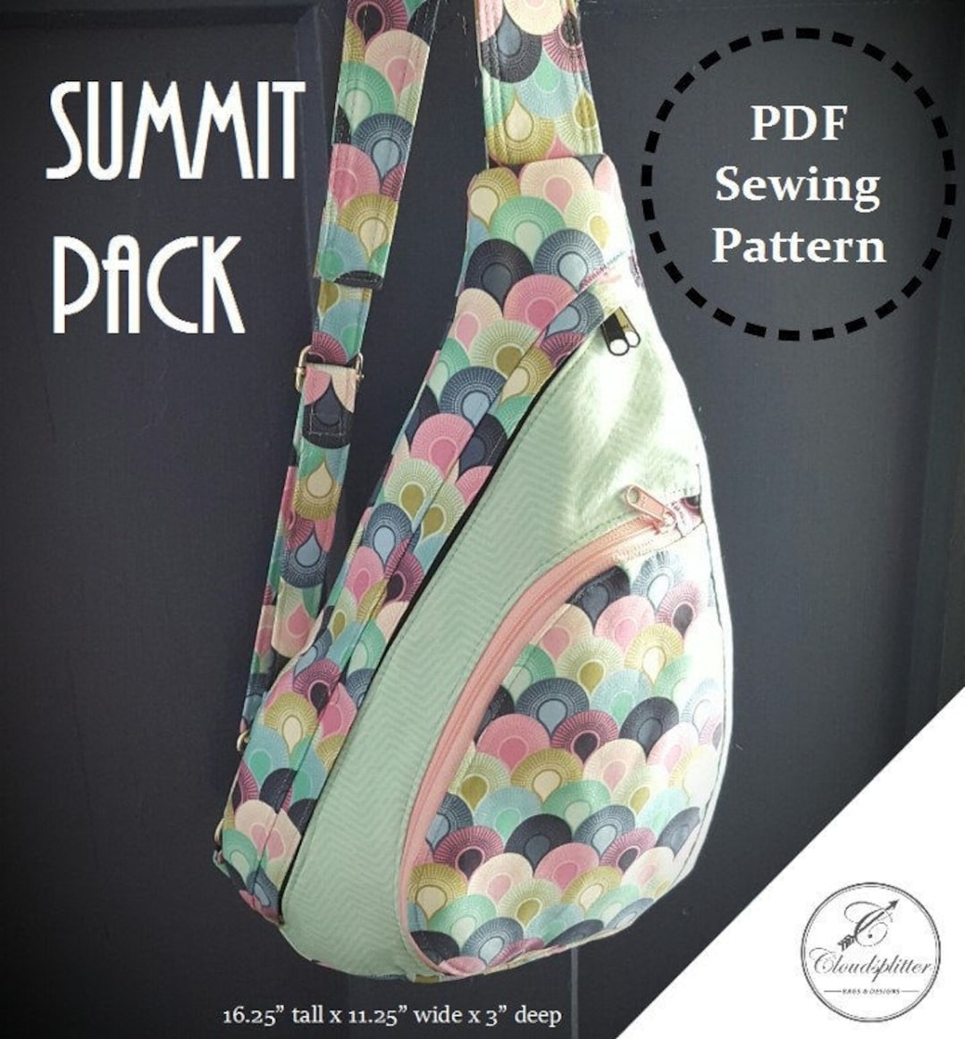 Retro-tec Sling Bag Sewing Pattern, Unisex Backpack Pattern, Laptop Bag  Pattern, Crossbody Bag Pattern, Pdf Instant Download 