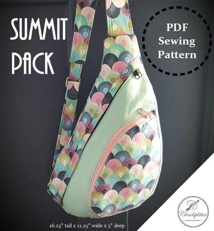 New MINI Sling Bag Sewing Pattern Small Sling Backpack 