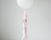 Fancy Frill / Tassel Balloon - Genevieve (Blushing Ballerina)
