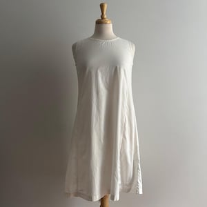 Robe droite rustique vintage chemise de nuit en coton blanc antique couture française