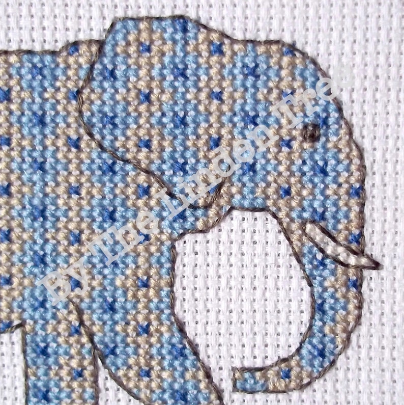Elephant Cross Stitch Pattern, Digital Download PDF - Etsy