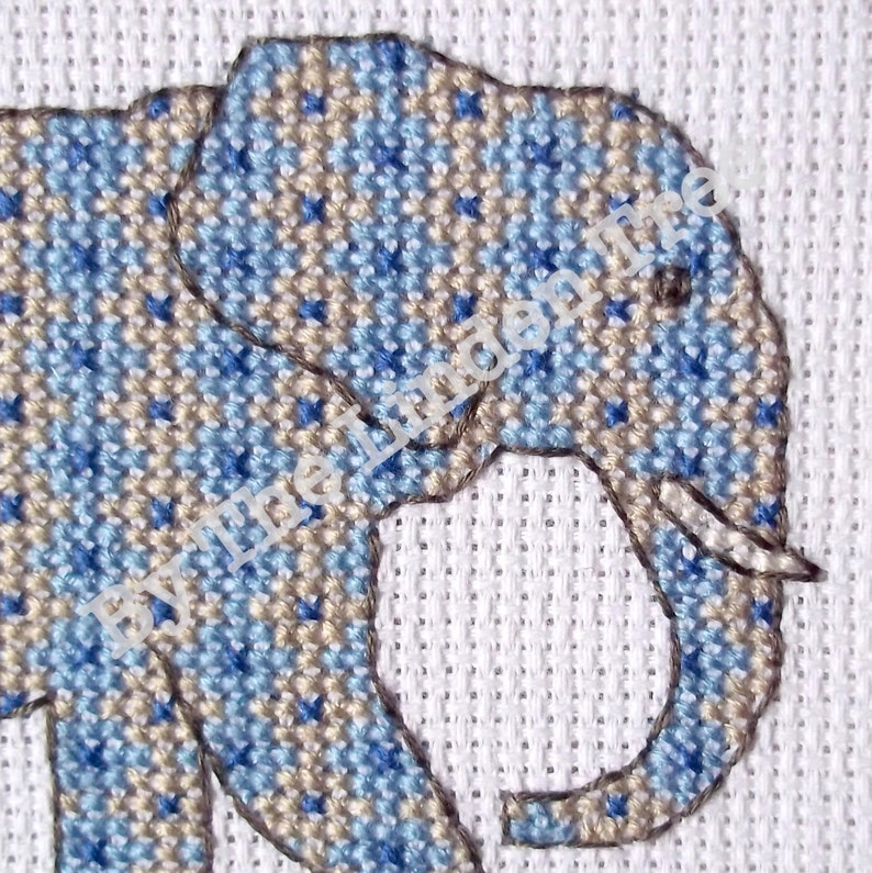 Elephant Cross Stitch Pattern Digital Download PDF Etsy
