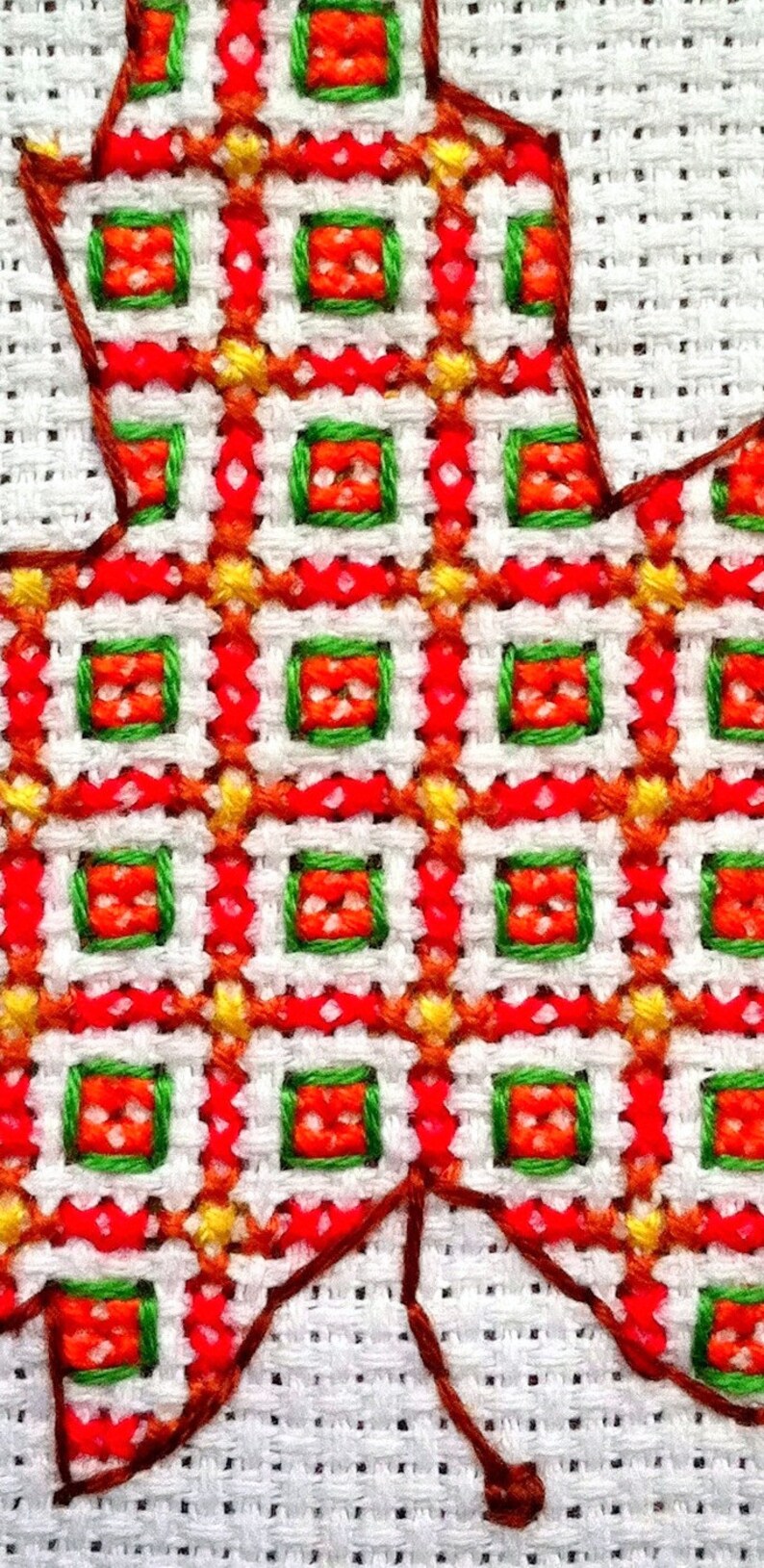 Autumn Maple Leaf Cross Stitch Pattern, Digital Download PDF - Etsy