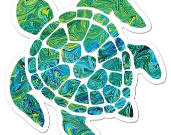 The Sea Turtle Art Sticker