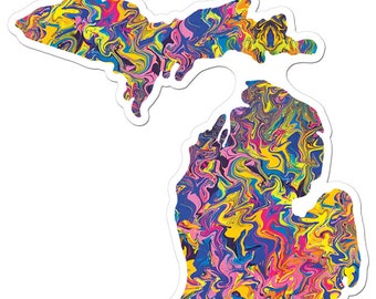 The Sunset Michigan Art Sticker
