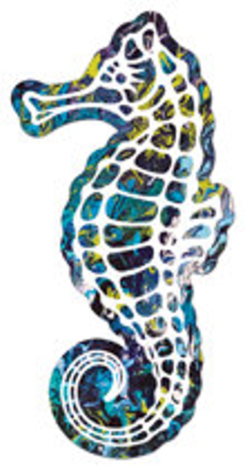 The Sea Horse Art Sticker image 1