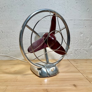 SALE: Vintage 1954 AEG Electric Fan VE20 Art Deco Sputnik Styling