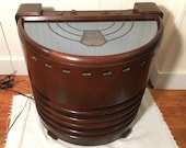 Restored 1937 Stromberg-Carlson Mirrored Chairside 3-Band Radio, 231R, PICKUP or Delivery ONLY