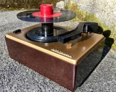 1949 RCA Victor 45rpm 45J2 Portable Record Player, Full Restoration, for Radios w Phono Jack