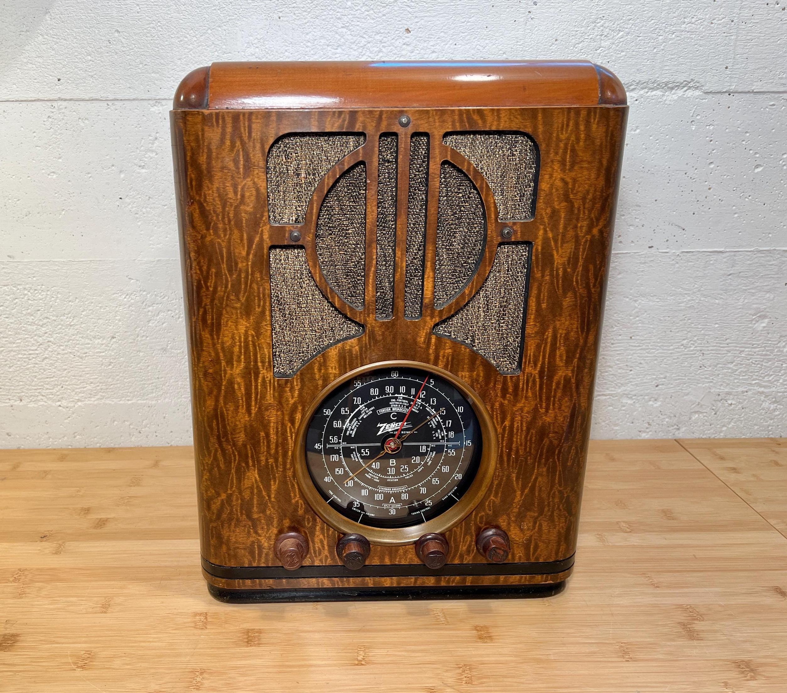 1937 Zenith Am/shortwave Tombstone Radio 6S229, Elec Restored - Etsy
