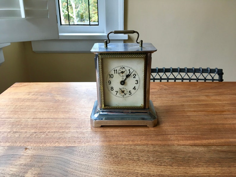 Antique Junghans Carriage Clock With Alarm 1920s