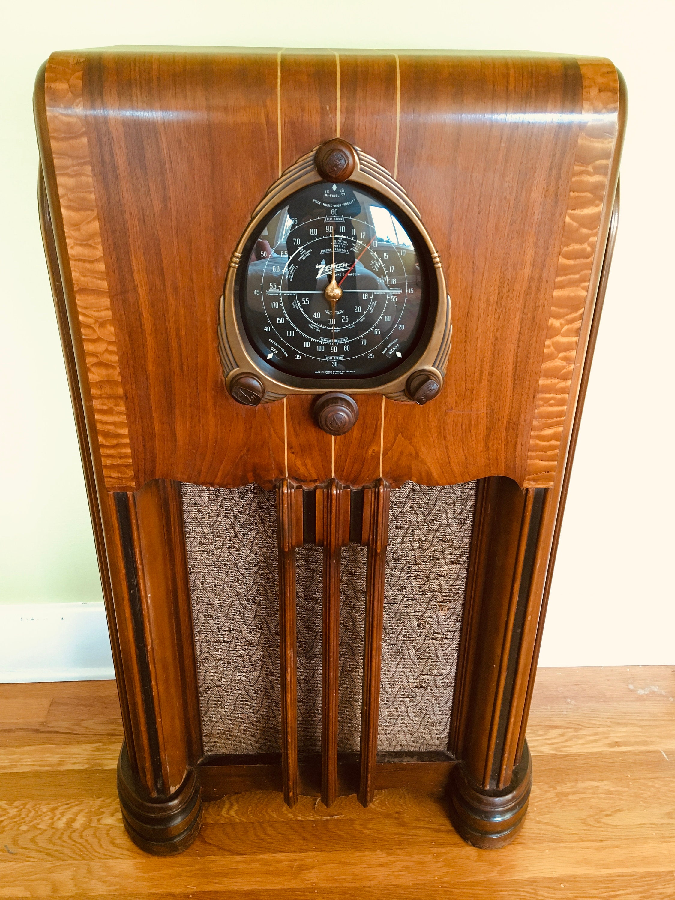 Stunning 1938 Zenith 6S254 Black Dial 3Band Console Radio Etsy