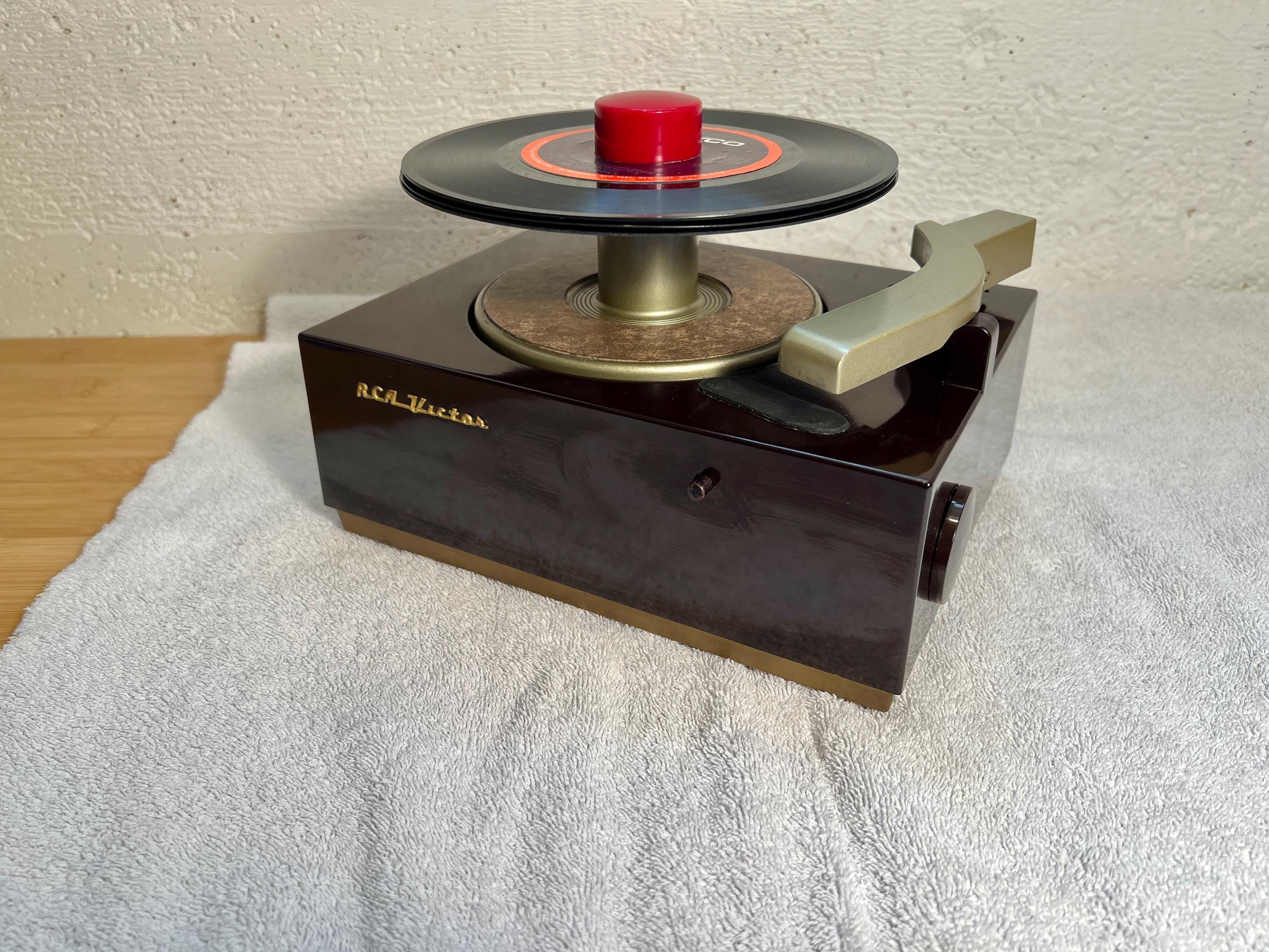 1949 RCA 45rpm 9JY Record Player, Full Restoration, Requires Tube