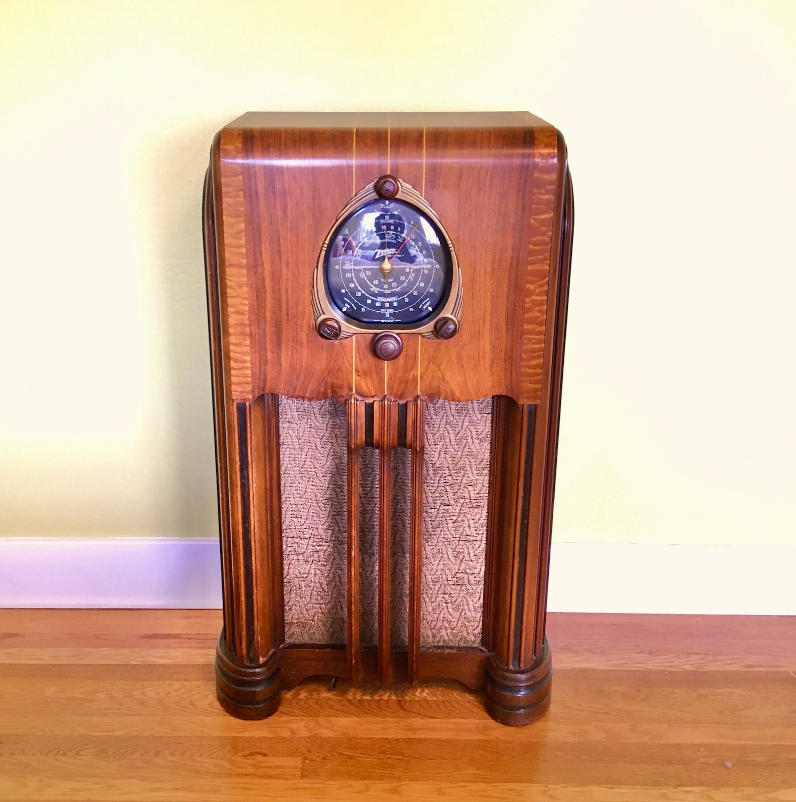 Stunning 1938 Zenith 6S254 Black Dial 3Band Console Radio Etsy
