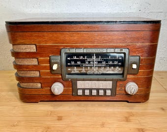 1940 Zenith AM/SW/MP3 Bluetooth Radio 6S439, Original Finish, Elec Restored