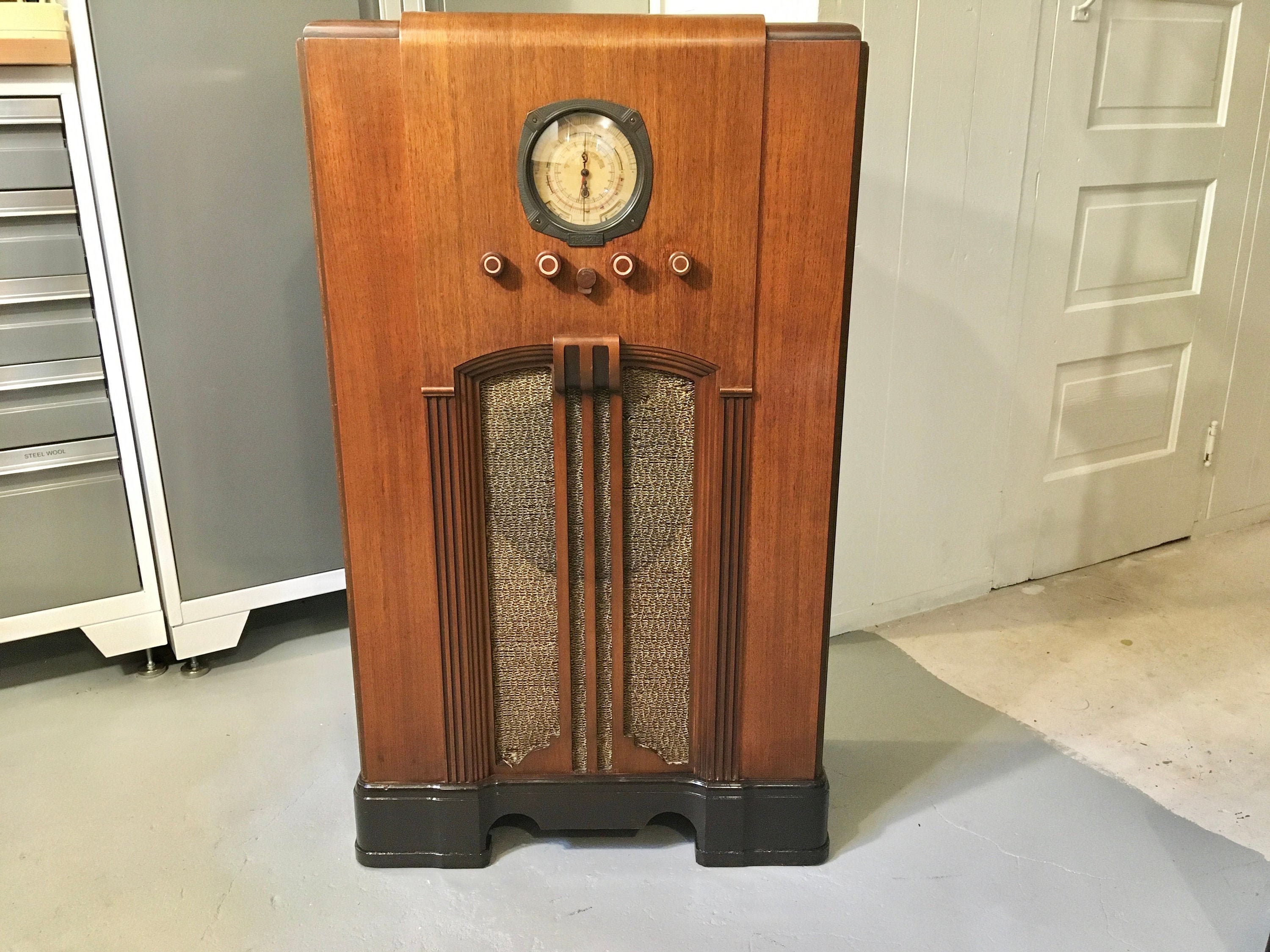 1935 Truetone Console Radio 3 Band AM Shortwave Full | Etsy