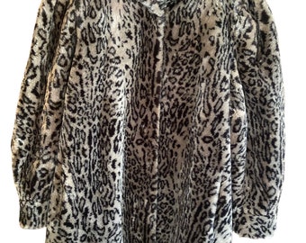 real snow leopard coat
