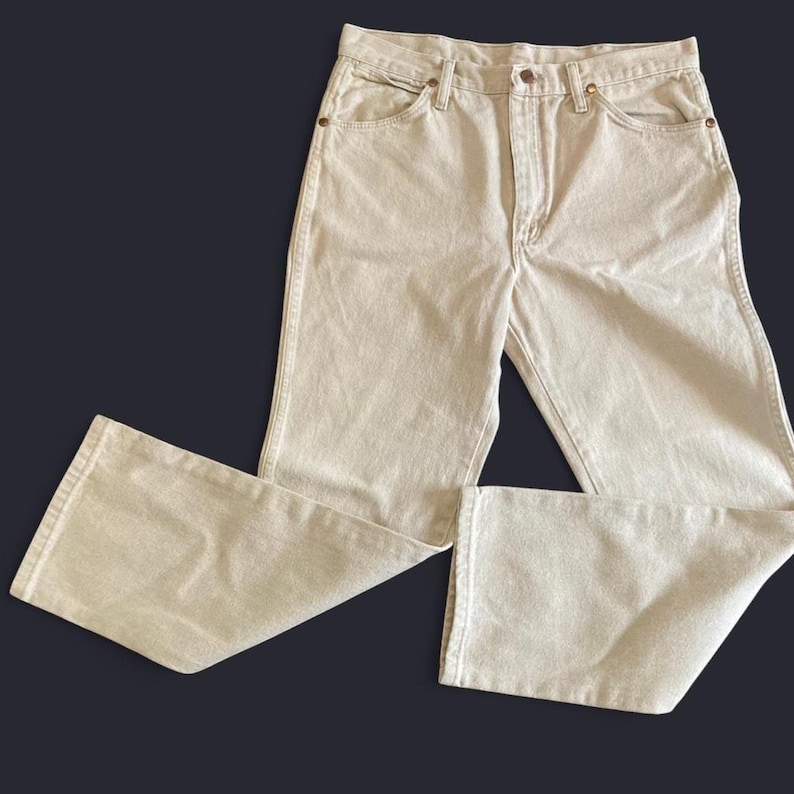 Wrangler Men's Tan and Cream Jeans 33 x 30 image 1