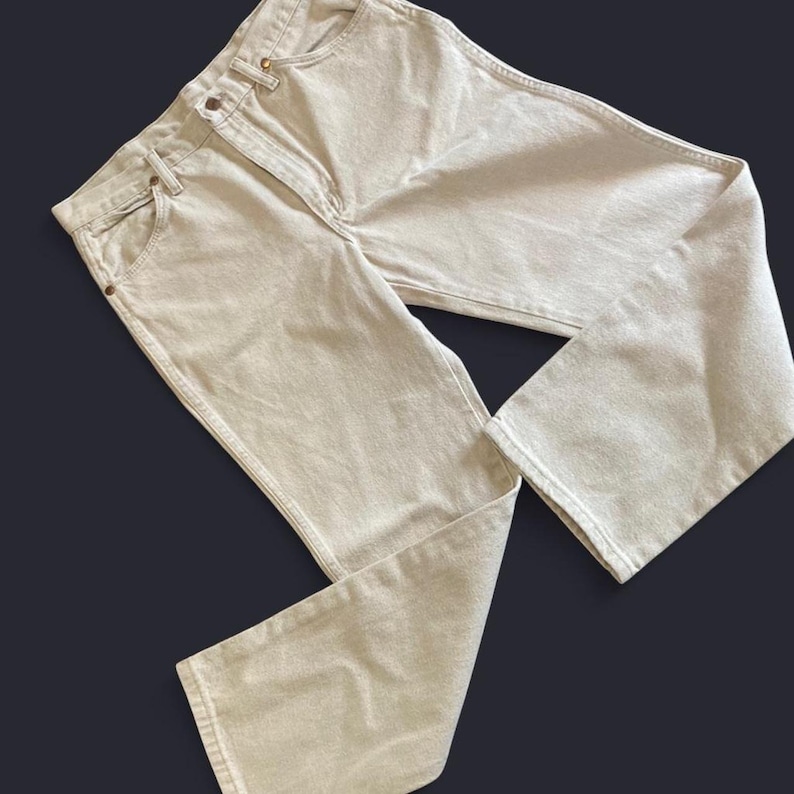 Wrangler Men's Tan and Cream Jeans 33 x 30 image 2