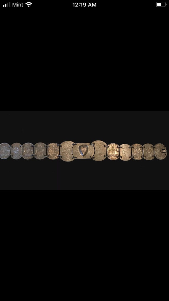 WW2 Trench Art Sweetheart Bracelet  handmade by a… - image 3