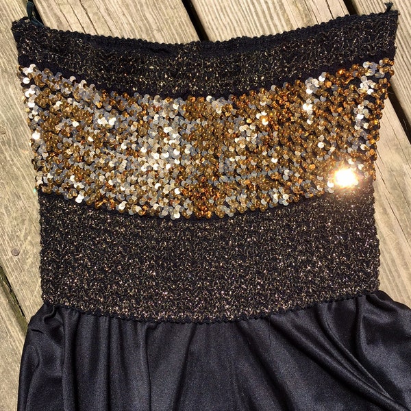 BEADED SEQUIN TUBE TOP main image 0